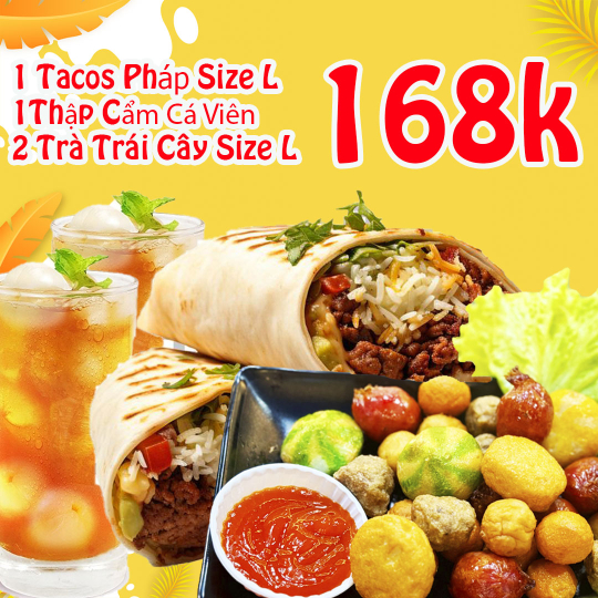 ComBo Tacos Pháp Couple  - Dùng Tại Quán